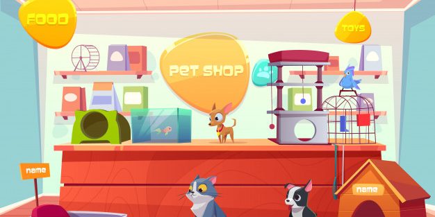 pet-shop-with-home-animals-store-interior-with-cat-dog-puppy-bird-fish-aquarium_33099-1631
