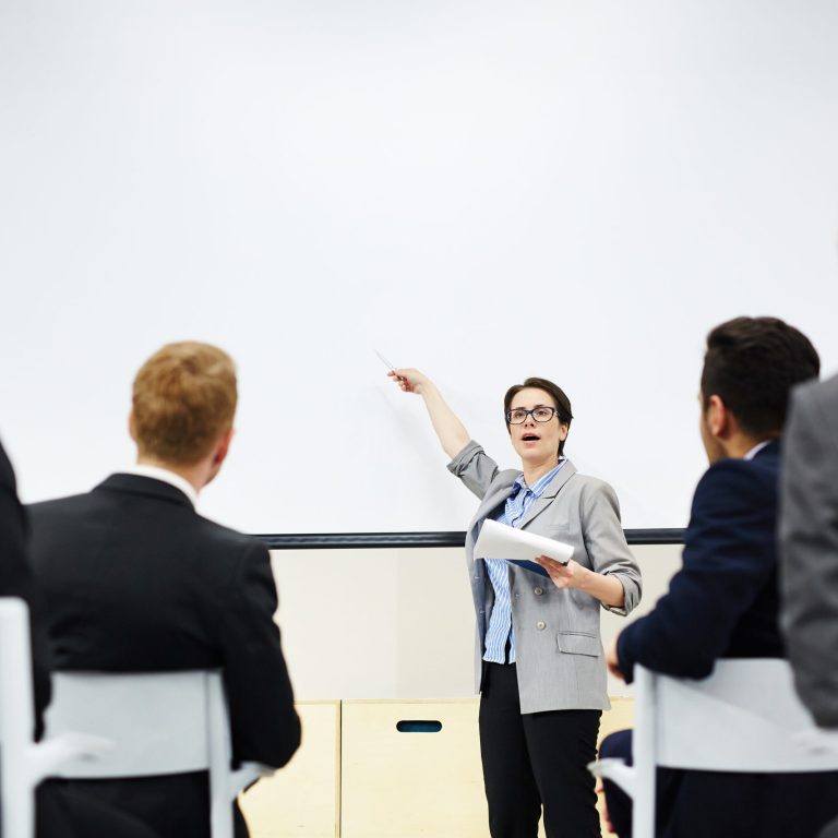 Attention to whiteboard