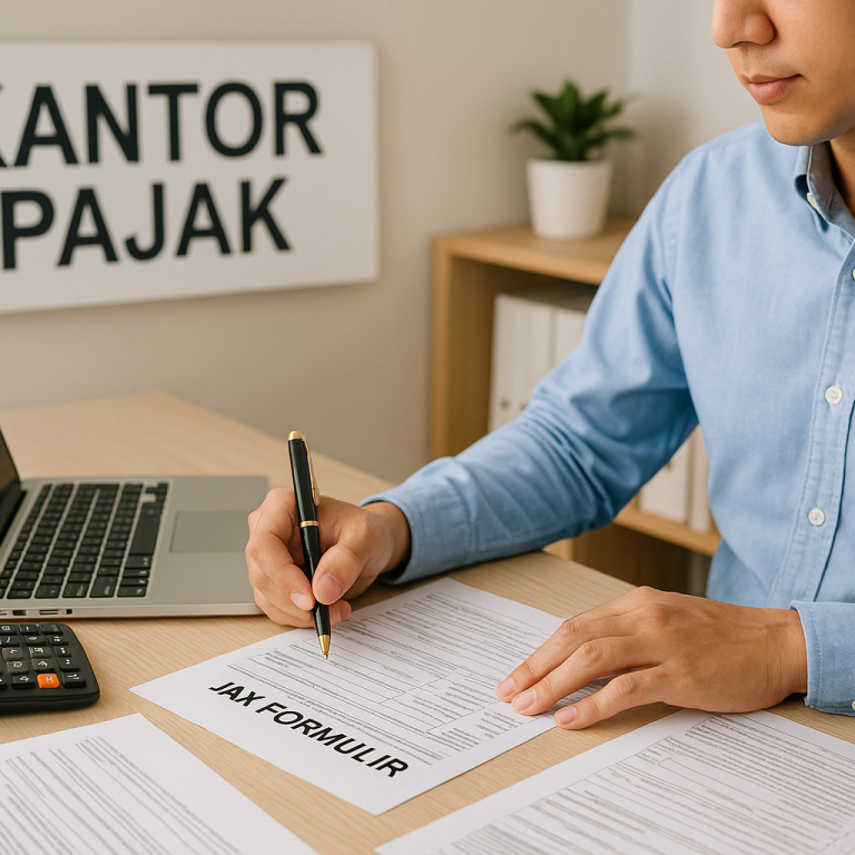 Profesional di kantor pajak.